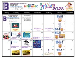 September 2023 Activity Calendar